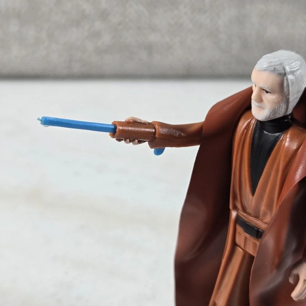 VTG 1977‎ Kenner Star Wars Obi-Wan Kenobi Gray Hair Variant Complete Telescoping